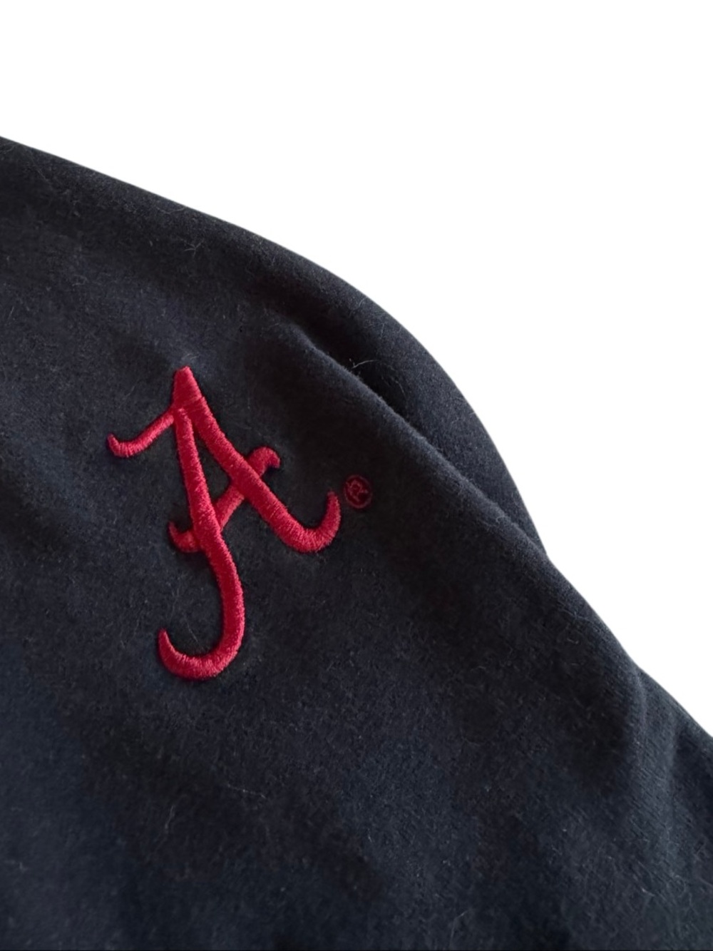 Lululemon Women's University of Alabama Hoodie embroidered 'A' Black/Red Size 8 - Picture 6 of 7